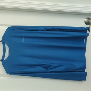 Columbia Pfg Blue Long Sleeve Fishing Shirt